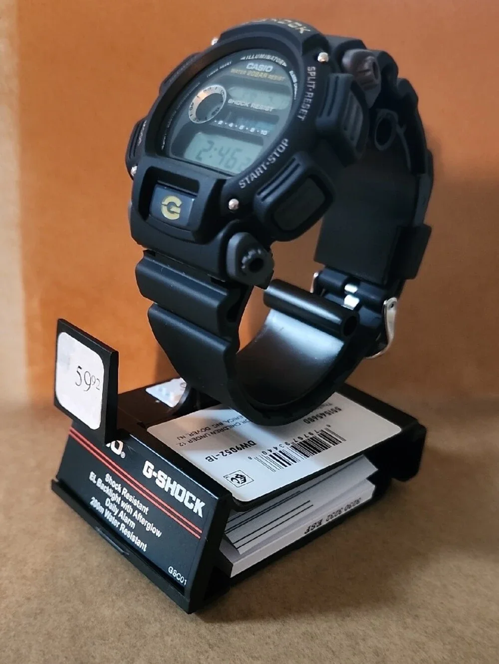 Casio G-Shock Black Watch with Gold Accent